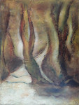 200  Door de bomen het bos Acryl doek 65 * 85